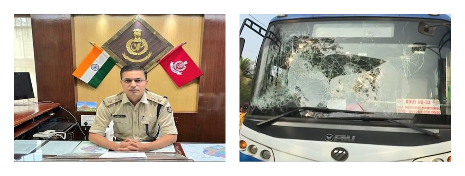 Bhubaneswar DCP has reacted strongly to the damage of Ama Buses