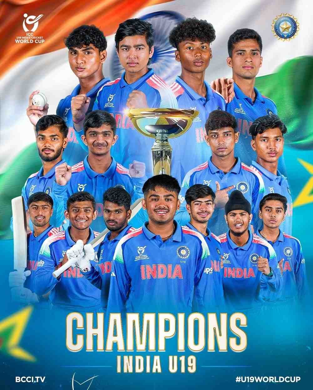 India wins the U-19 World Cup Final 2026