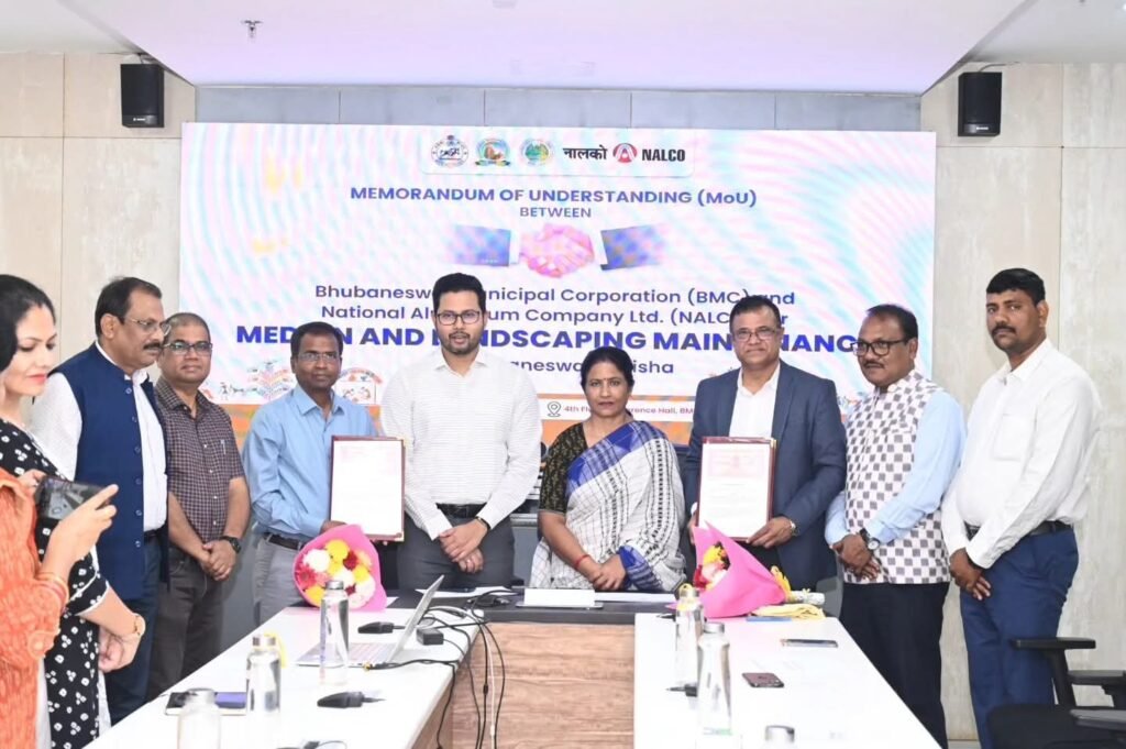 Bhubaneswar to Get Greener: NALCO Foundation Signs MoU with BMC for Jayadev Vihar Beautification
