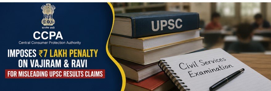 CCPA Slaps ₹7 Lakh Penalty on Coaching Institute for Misleading UPSC Claims